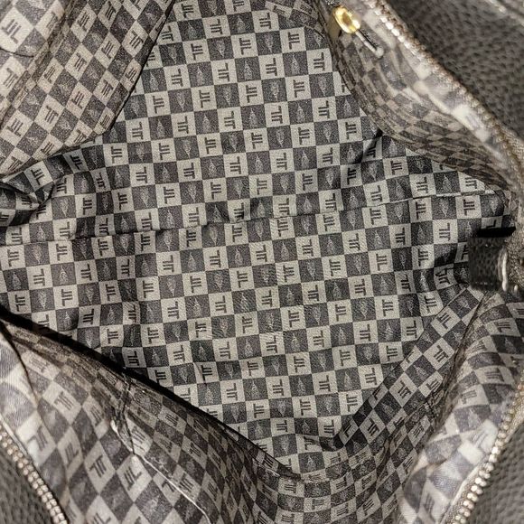 NEW Black London Fog Quendi Satchel w/ Leopard Print Twilly - Picture 6 of 11